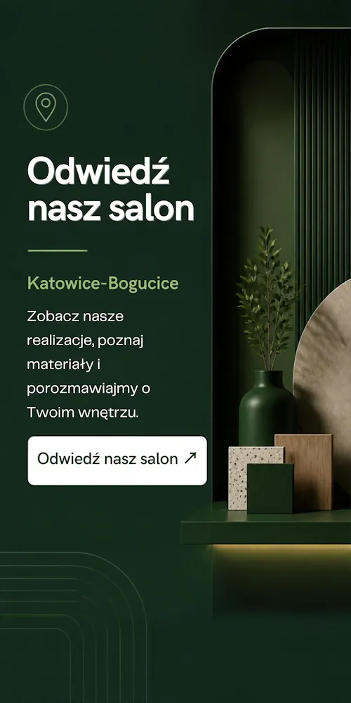 Odwiedź salon Gryfne Nabytki w Katowicach-Bogucicach i poznaj meble na wymiar oraz materiały wykończeniowe